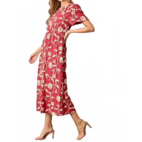 NEW POLAGRAM rothwell dress in berry - Picture 2 of 4